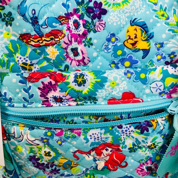 🌷Vera Bradley Disney Ariel Floral Small Tote Bag Purse Spring Break - Picture 4 of 5